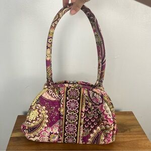 Vera Bradley Safari Sunset Snap Close Shoulder Bag Purse 60s inspired